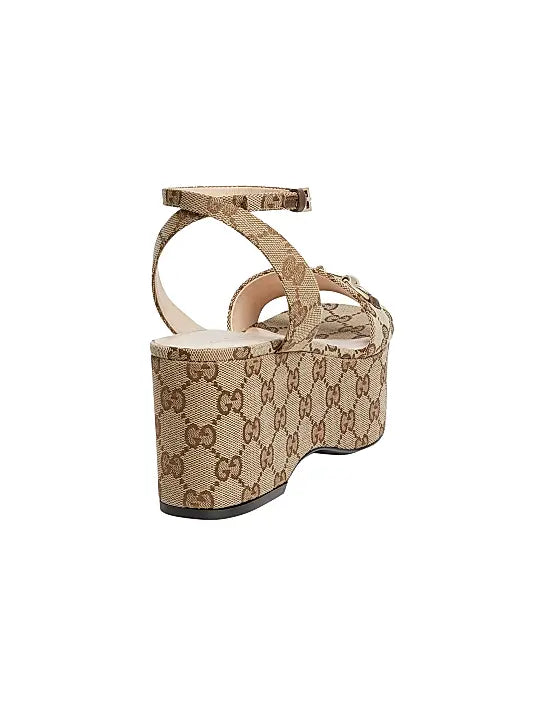 GUCCI Lady Horsebit 75MM Wedge