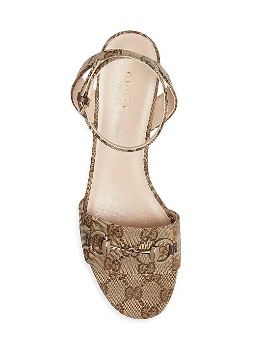 GUCCI Lady Horsebit 75MM Wedge