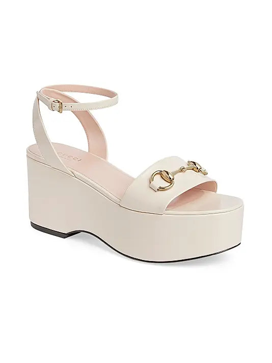 GUCCI Lady Horsebit 75MM Wedge