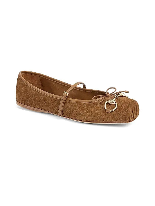 GUCCI Suede Ballet Flats