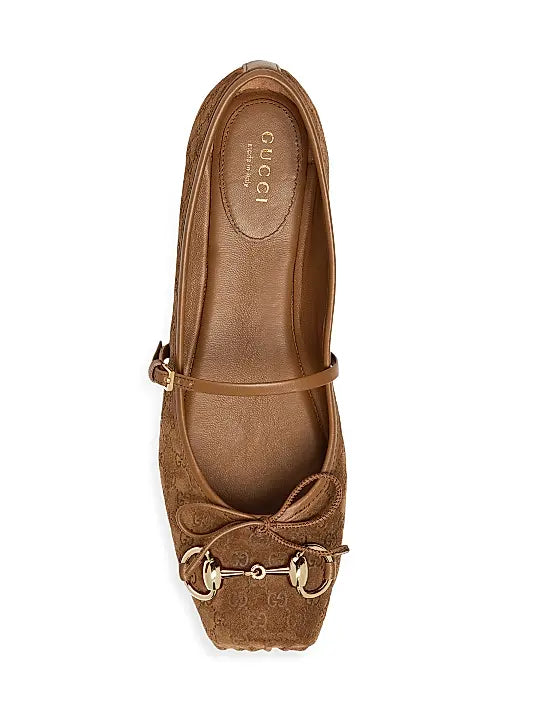 GUCCI Suede Ballet Flats