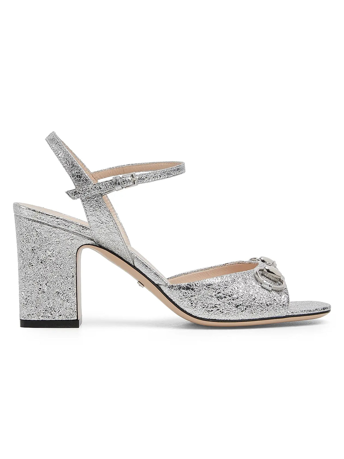 GUCCI Lady Horsebit 75MM Metallic
