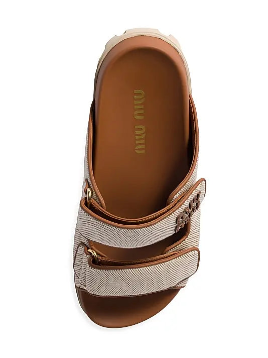 MIU MIU Canvas Sandals