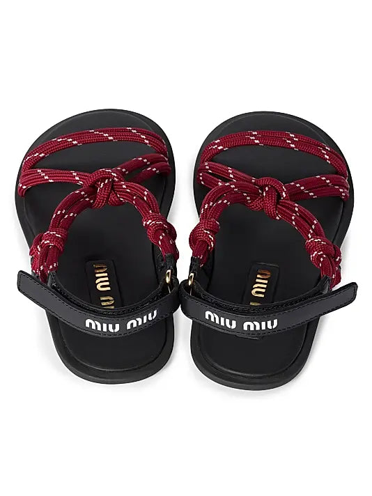 MIU MIU Riviere Cord Sandals