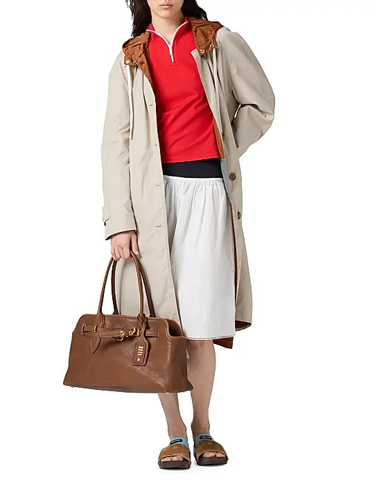 MIU MIU Aventure Nappa Leather Shoulder Bag