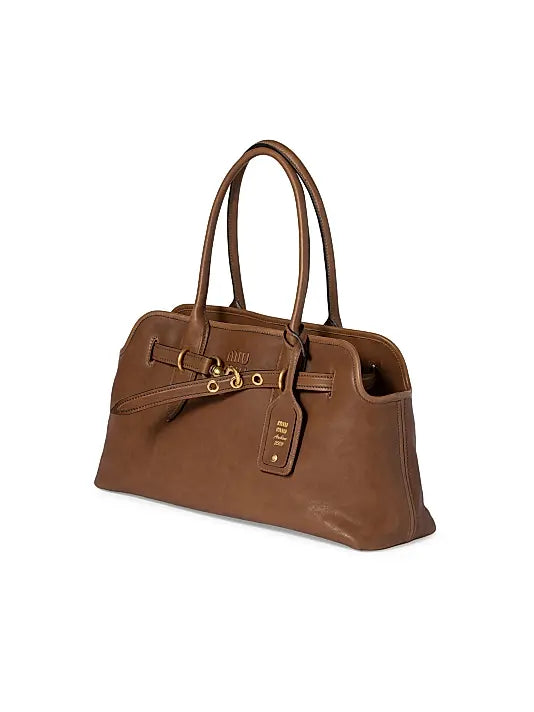 MIU MIU Aventure Nappa Leather Shoulder Bag