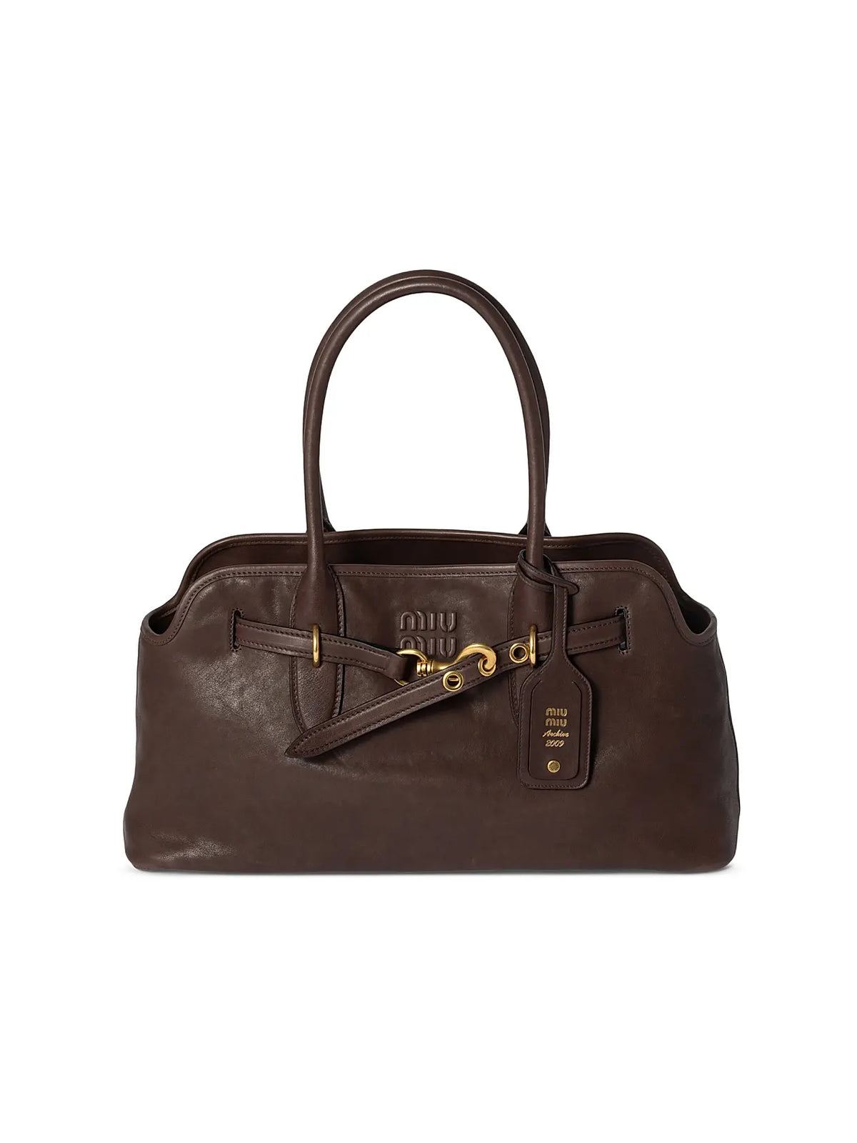 MIU MIU Aventure Nappa Leather Shoulder Bag