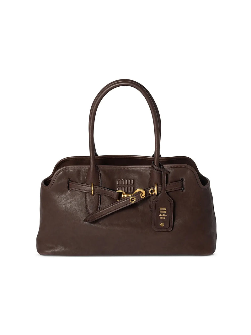 MIU MIU Aventure Nappa Leather Shoulder Bag