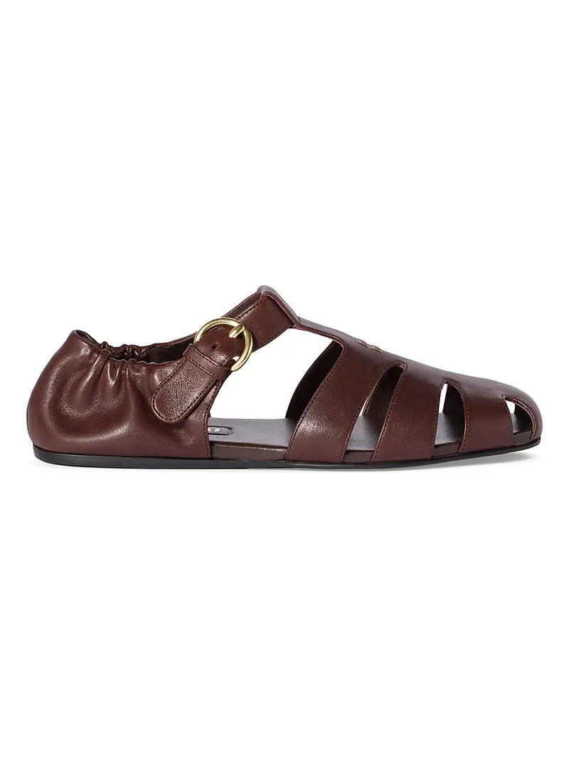 MIU MIU Ruches Fisherman Sandals