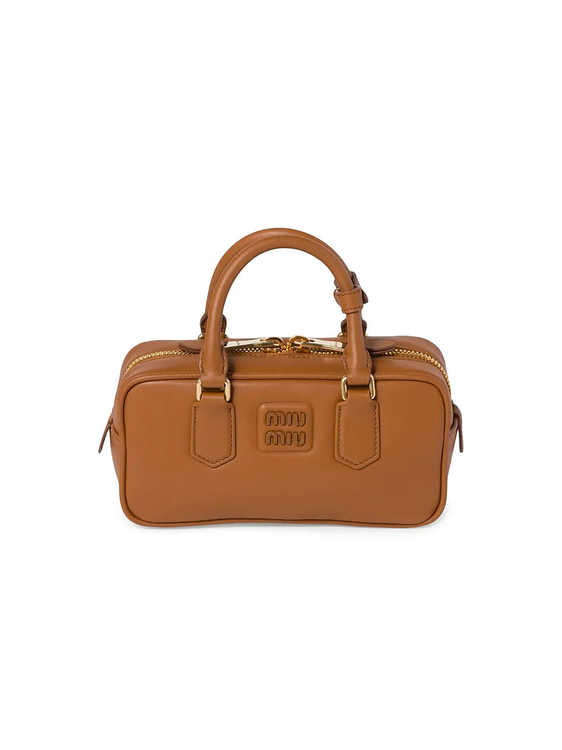 MIU MIU Arcadie Leather Top Handle Bag