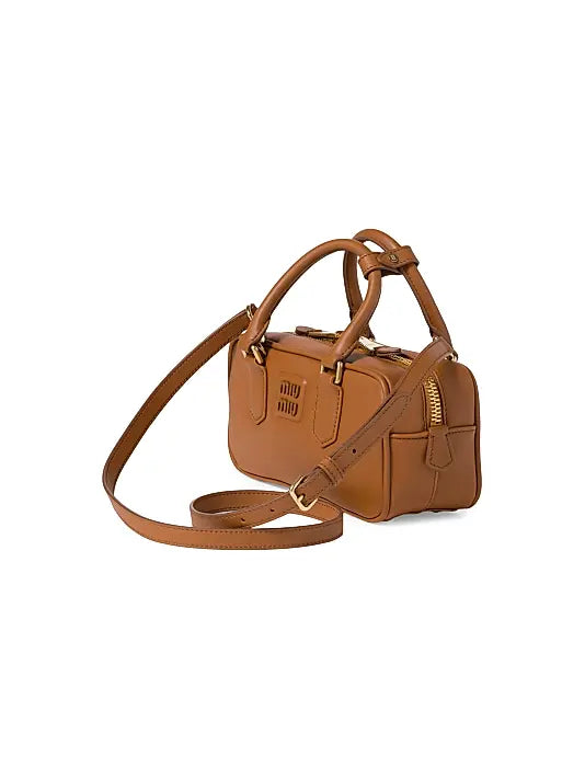 MIU MIU Arcadie Leather Top Handle Bag