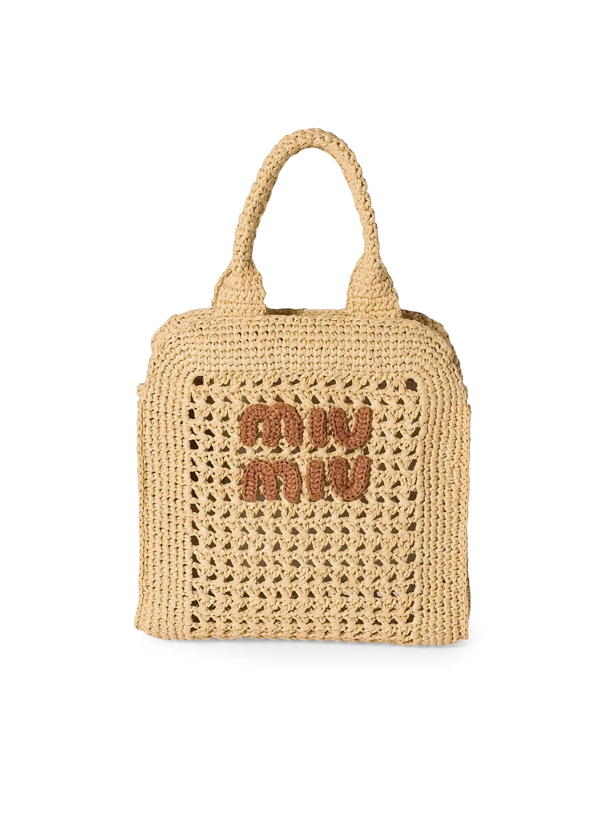 MIU MIU Raffia-Effect Woven