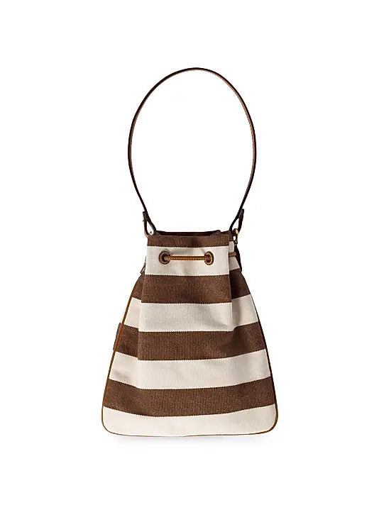MIU MIU Striped Fabric Drawstring