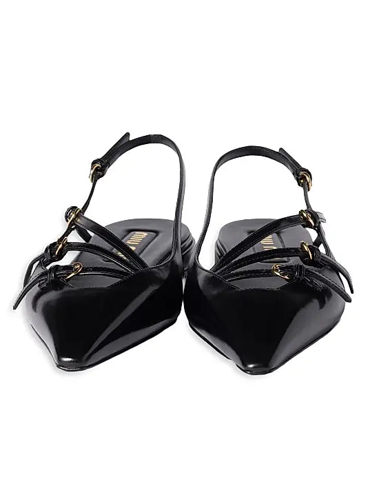 MIU MIU Patent Slingbacks
