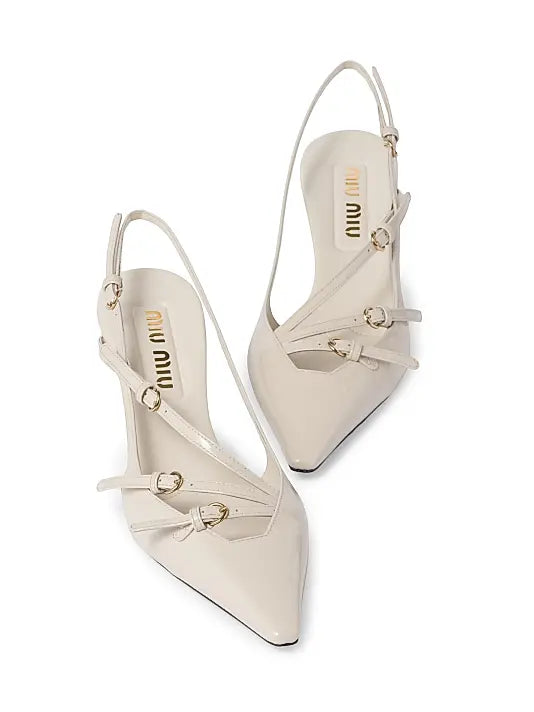 MIU MIU Patent Slingbacks