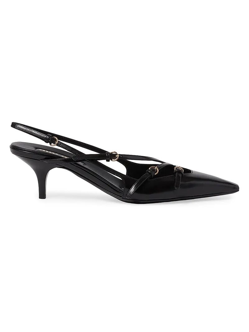 MIU MIU Brushed Slingbacks