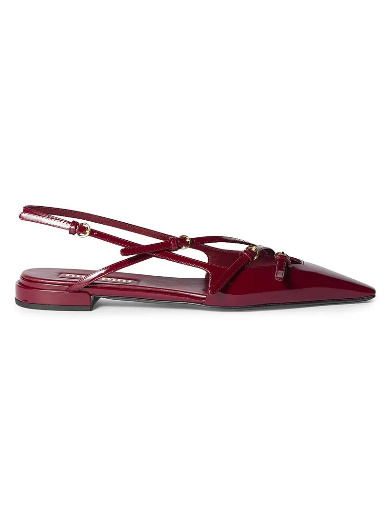 MIU MIU Patent Slingbacks