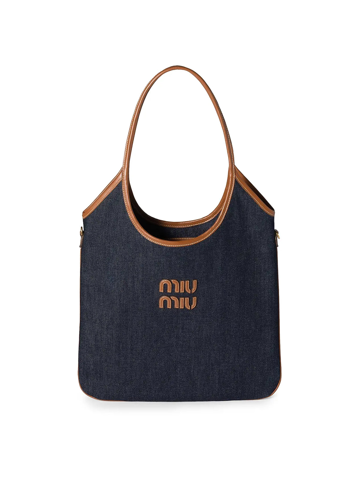 MIU MIU Ivy Denim Shoulder Bag