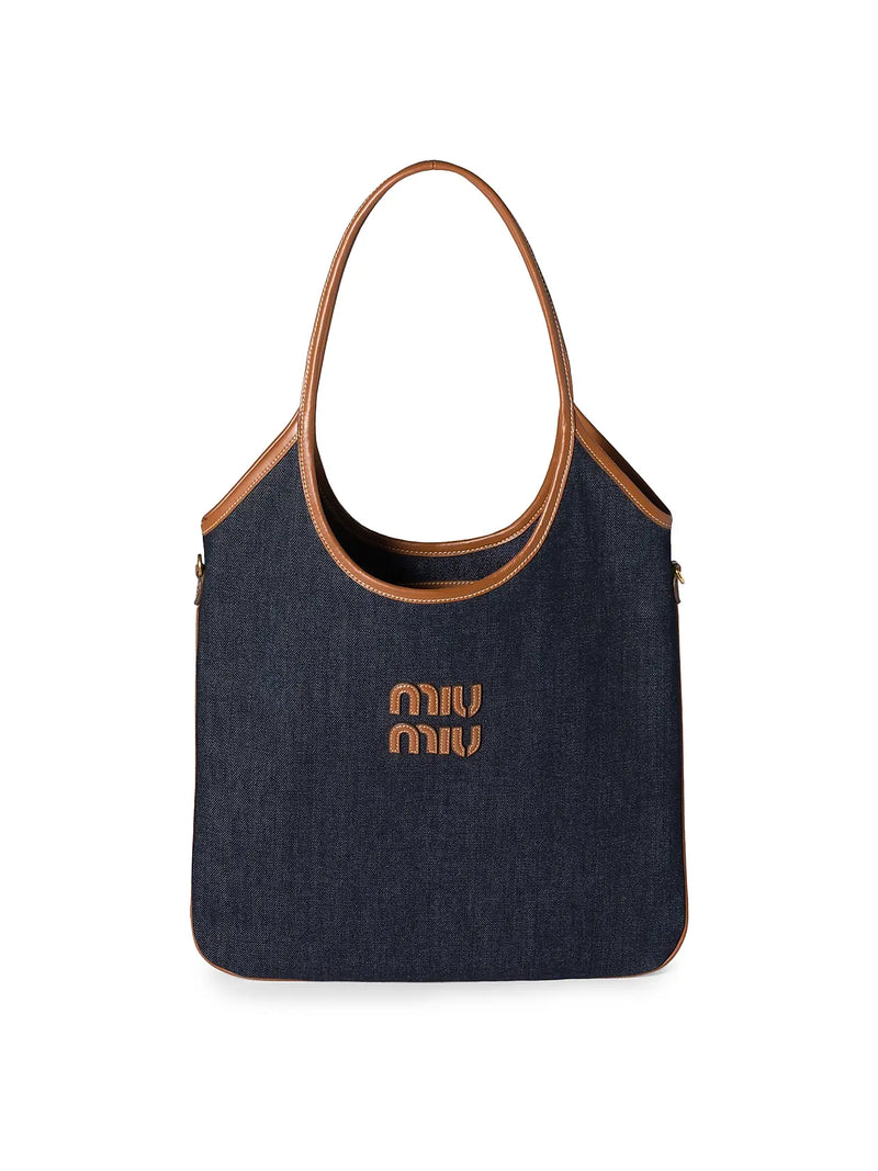 MIU MIU Ivy Denim Shoulder Bag