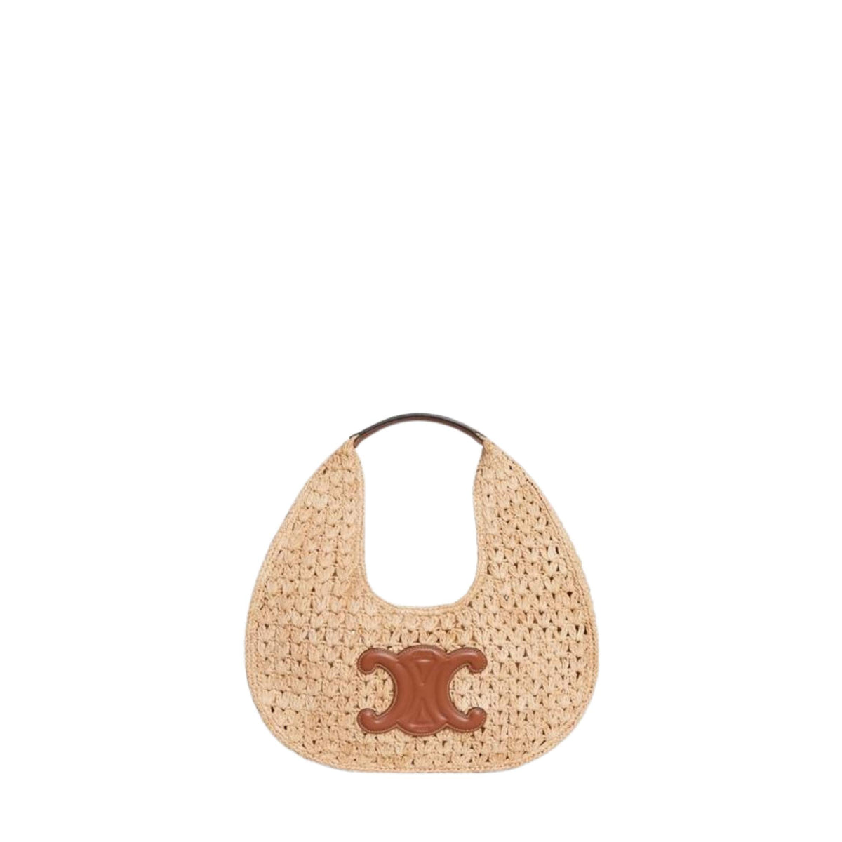 CELINE CLASSIC PANIER HOBO BAG IN RAFFIA