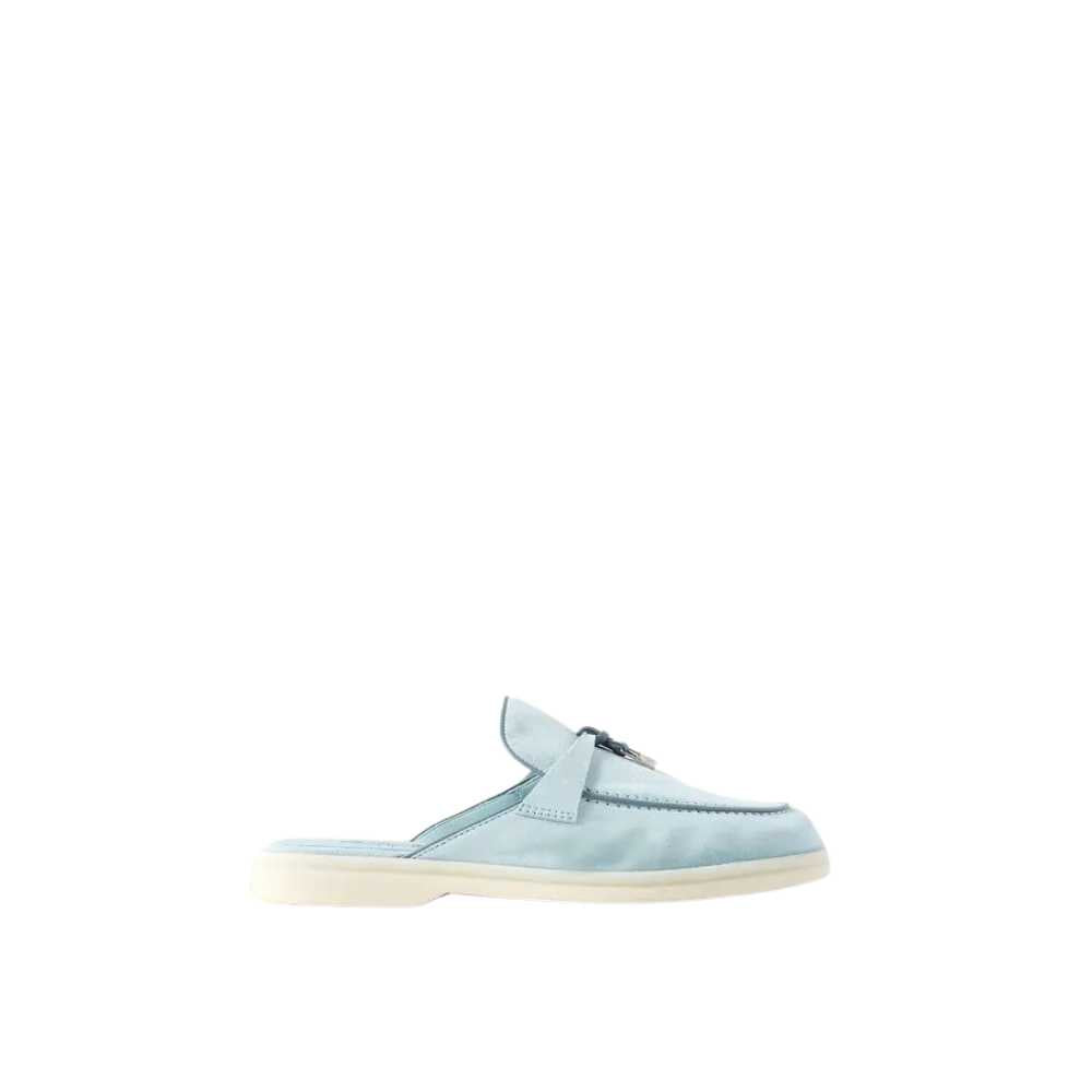Babouche Charms Walk Loafers Light Blue