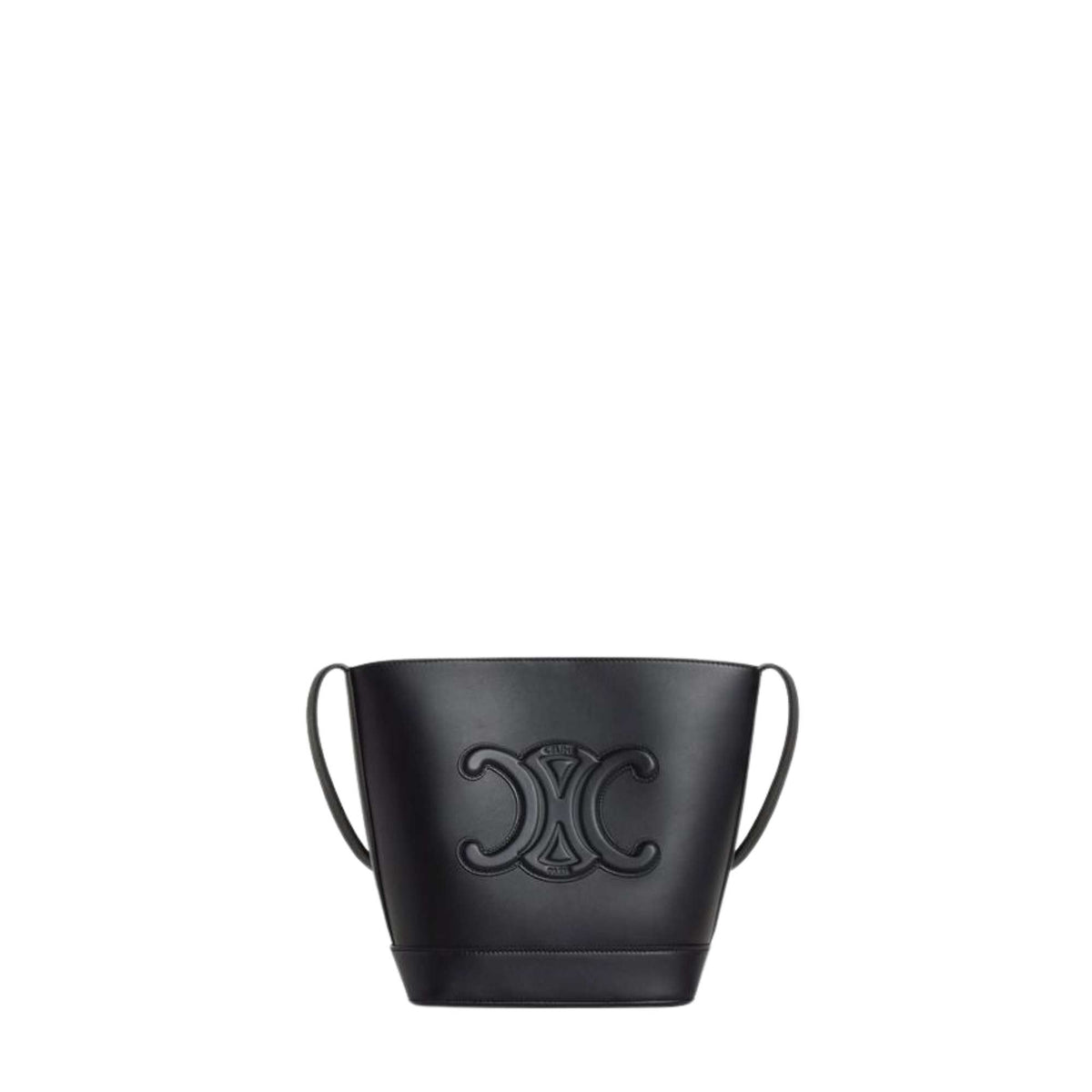 SMALL BUCKET CUIR TRIOMPHE IN SMOOTH CALFSKIN