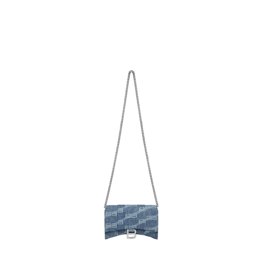 HOURGLASS Denim Wallet On Chain