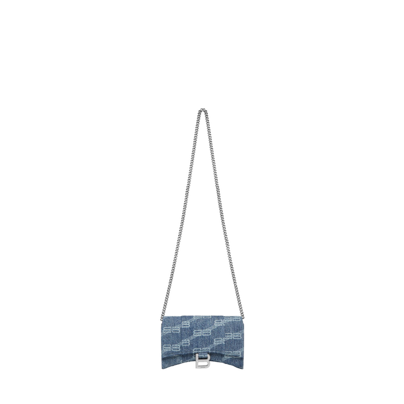 HOURGLASS Denim Wallet On Chain