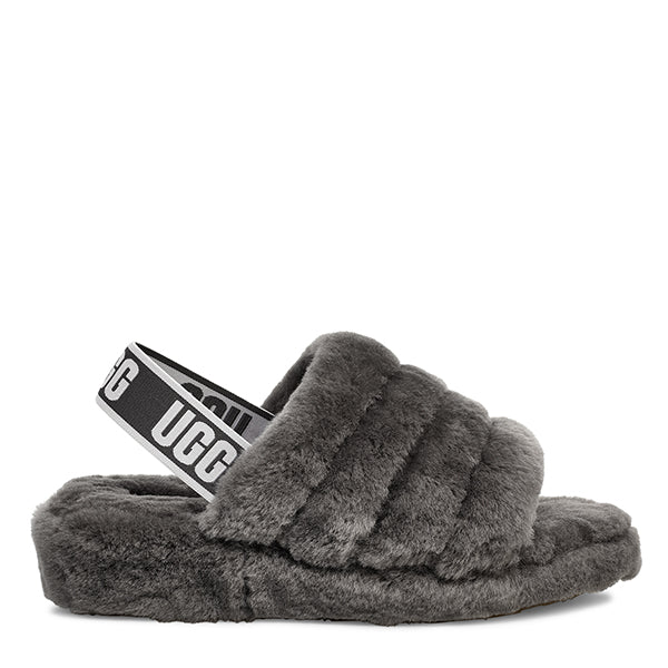 UGG FLUFF SLIDE GREY