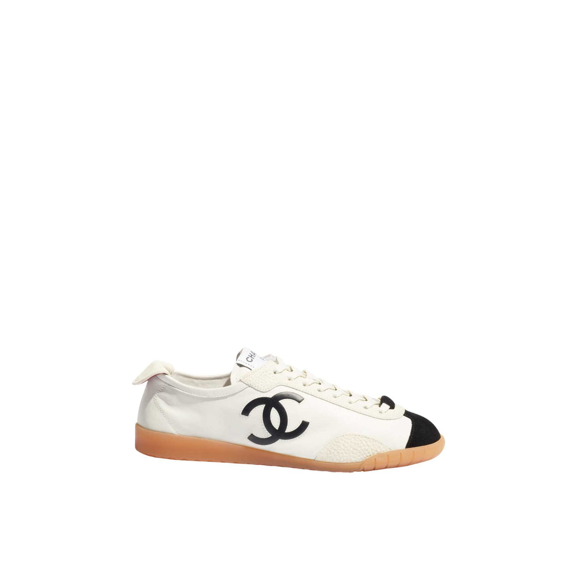 Calfskin & Embossed Suede Calfskin  White & Black