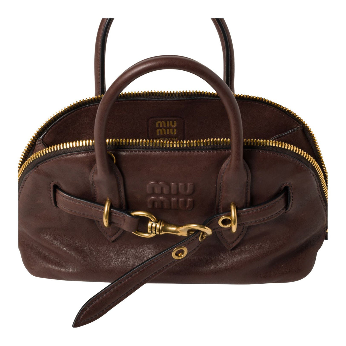 Aventure nappa leather top-dark brown