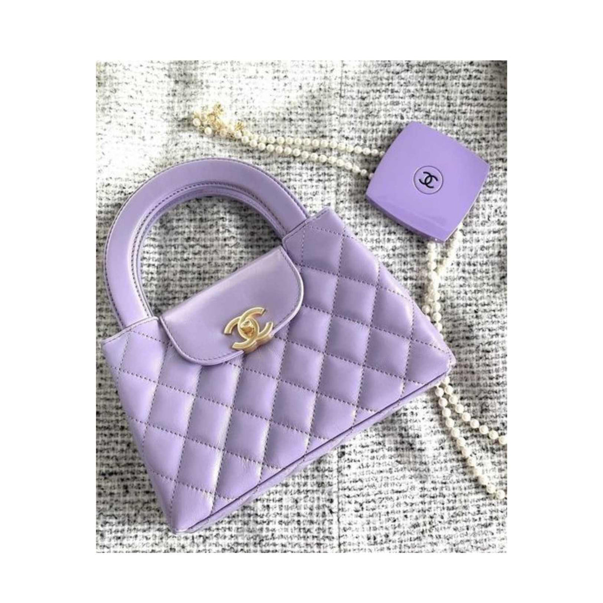 Chanel Kelly Top Handle – purple