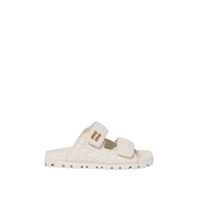 Nappa leather Slippers- white