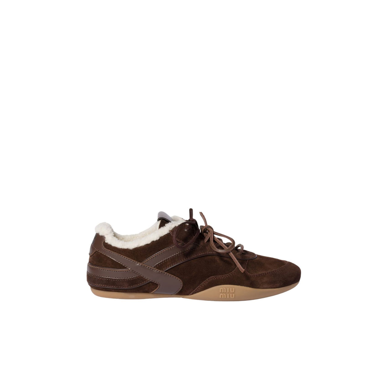 suede and shearling sneakers