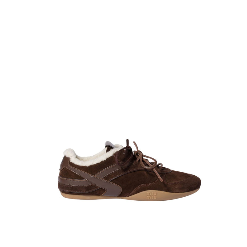 suede and shearling sneakers