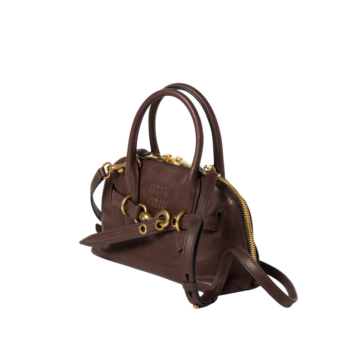 Aventure nappa leather top-dark brown