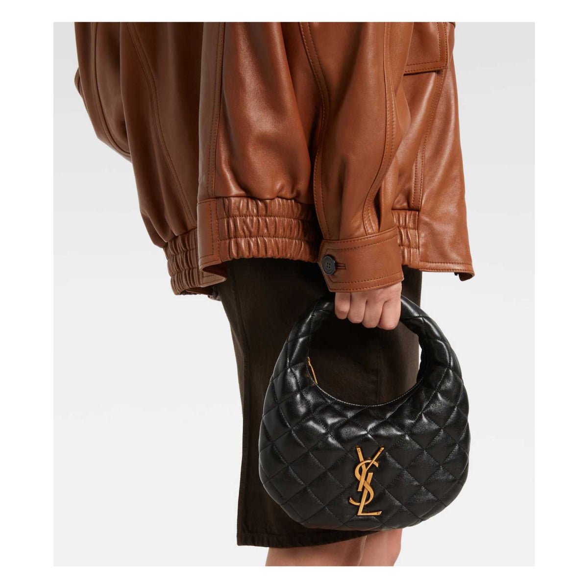 Saint Laurent Icarino quilted leather tote bag