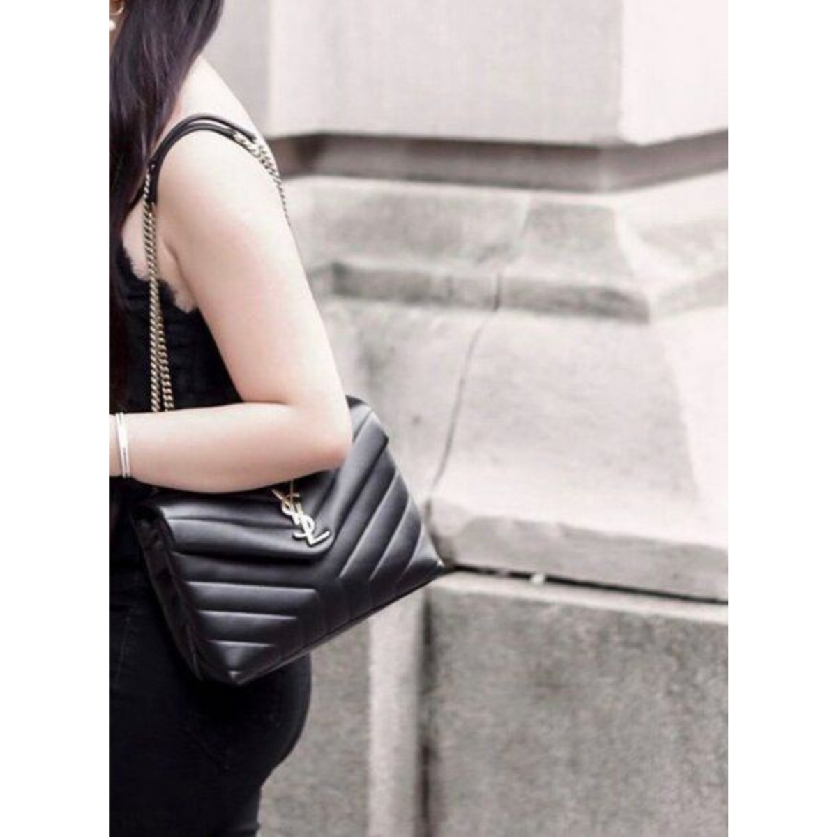 LOULOU MEDIUM CHAIN BAG