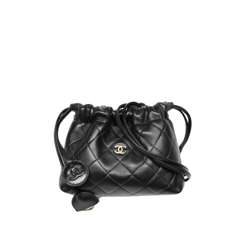 Clutch with Leather Strap