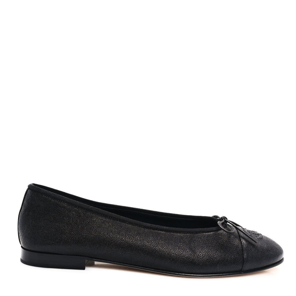 Chanel Cap Toe Black Ballet Flat
