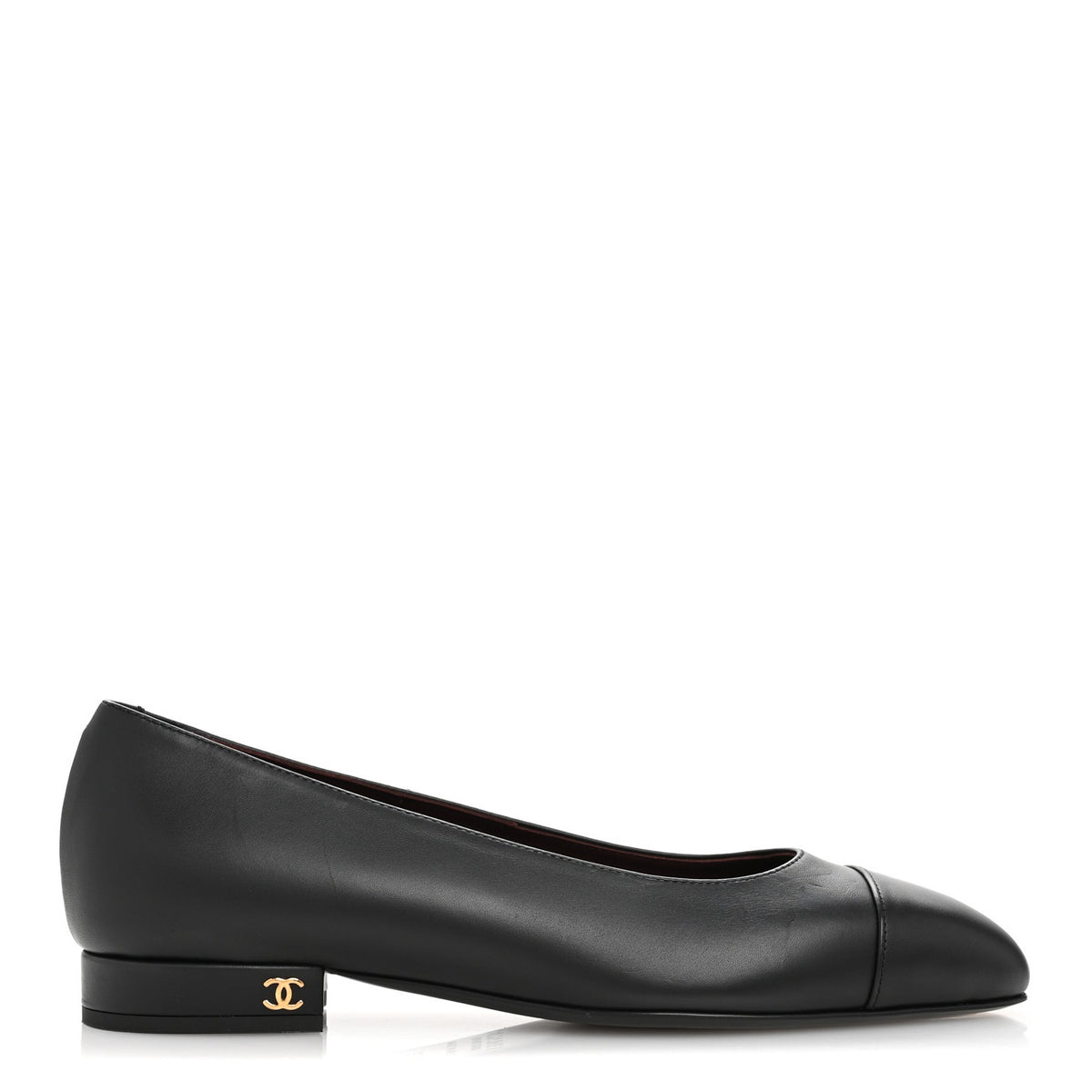 Chanel Lambskin Black Ballet Flat