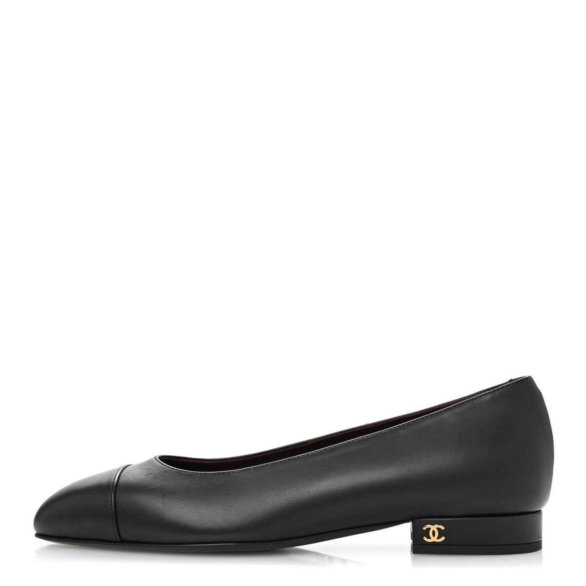 Chanel Lambskin Black Ballet Flat