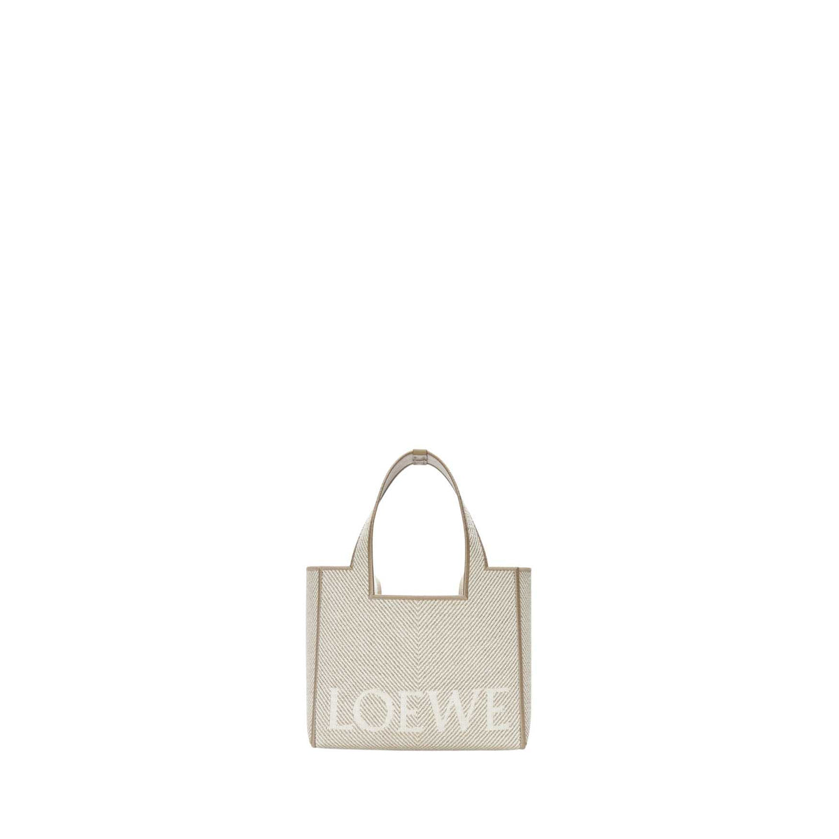 Small LOEWE Font tote in jacquard canvas