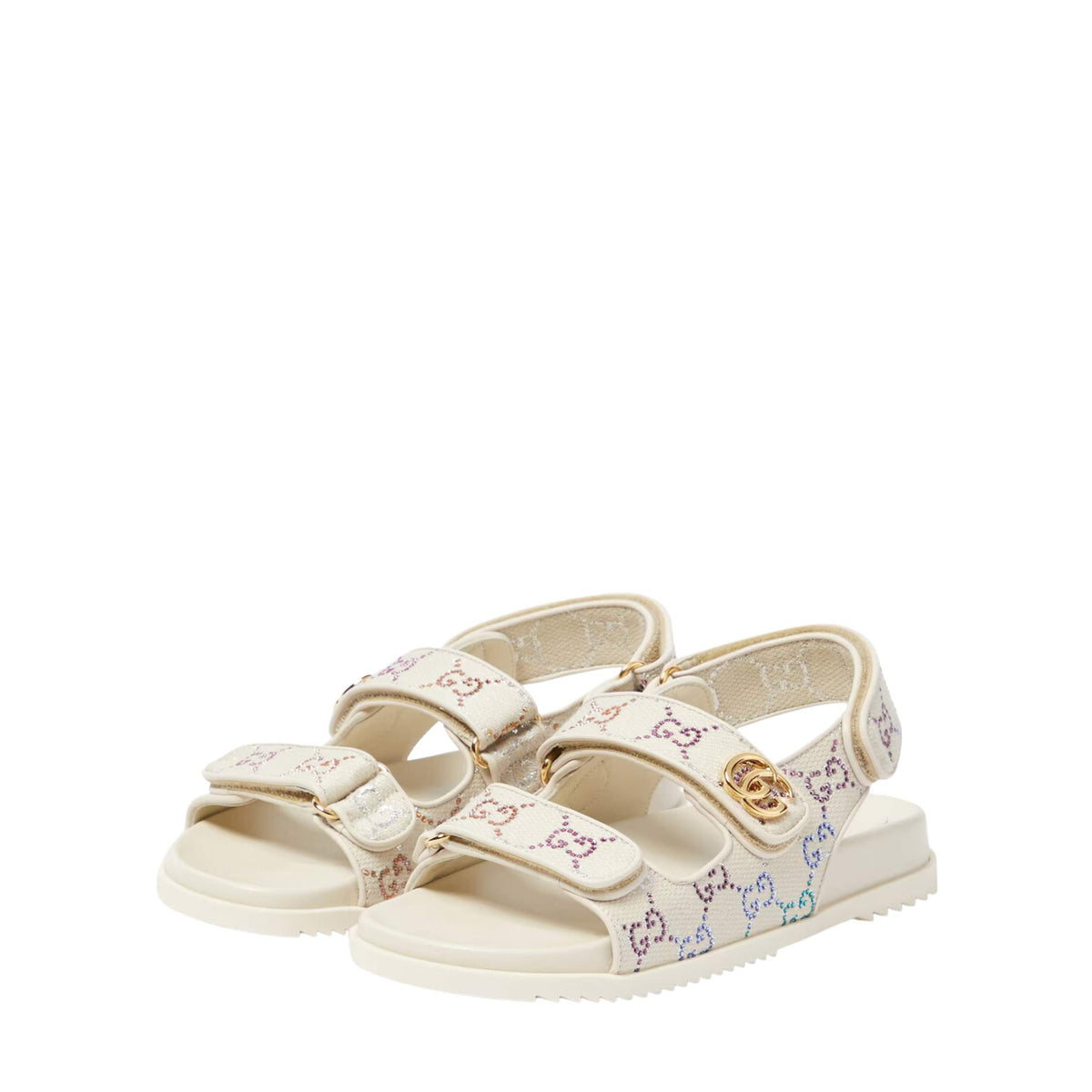 Gucci Double G Sandals White