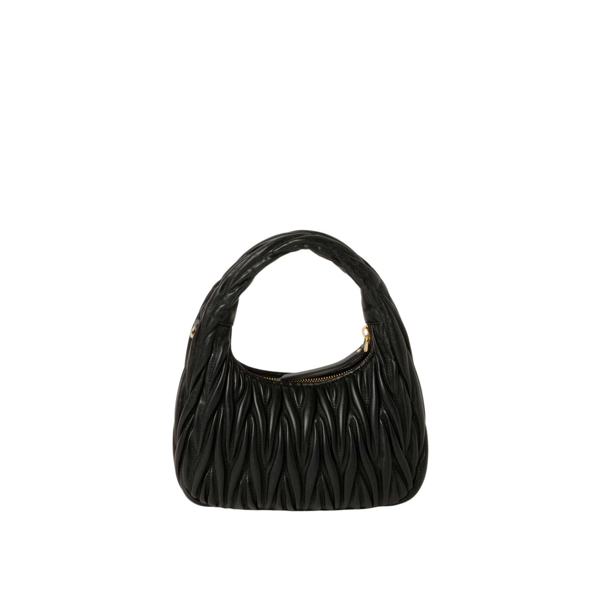 Wander matelassé nappa leather hobo bag