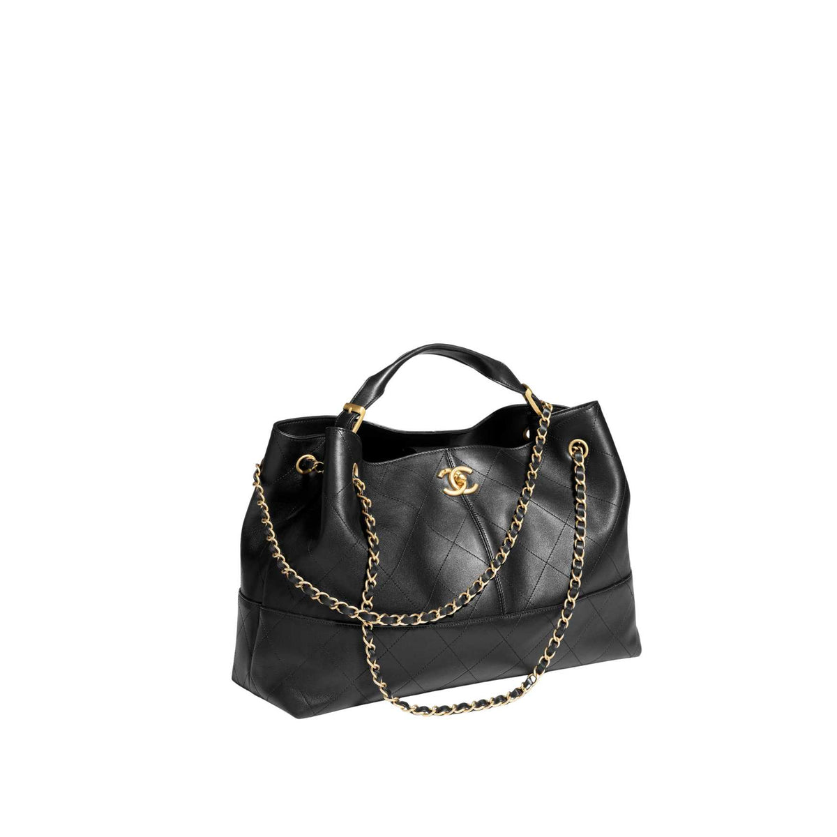 Shopping bag, Calfskin black