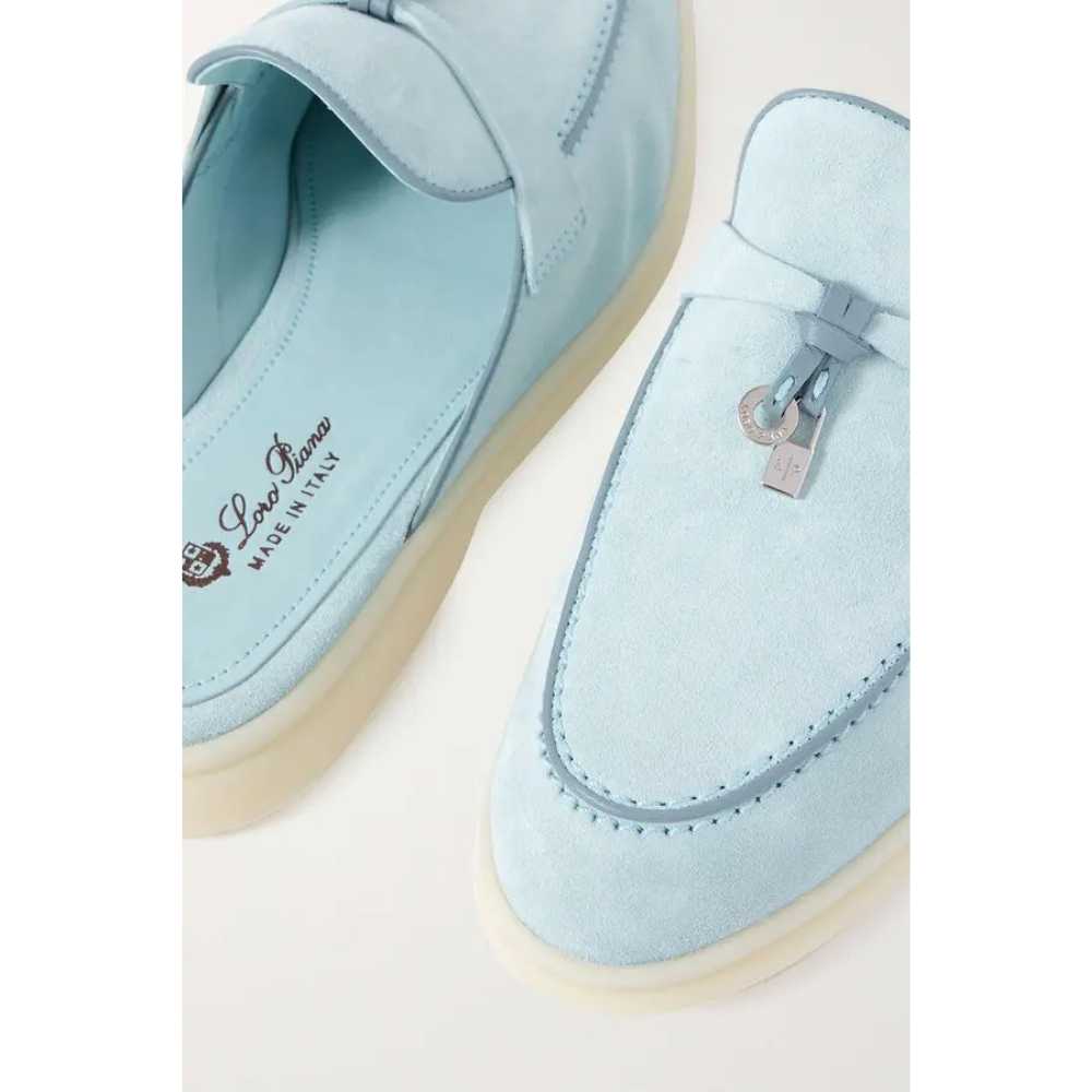 Babouche Charms Walk Loafers Light Blue