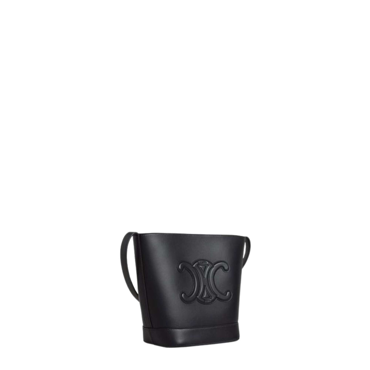 SMALL BUCKET CUIR TRIOMPHE IN SMOOTH CALFSKIN