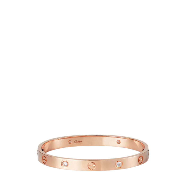 Love Bracelet Pink With Diamonds
