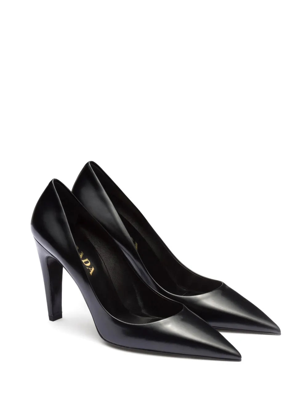 Prada Brushed-leather pumps